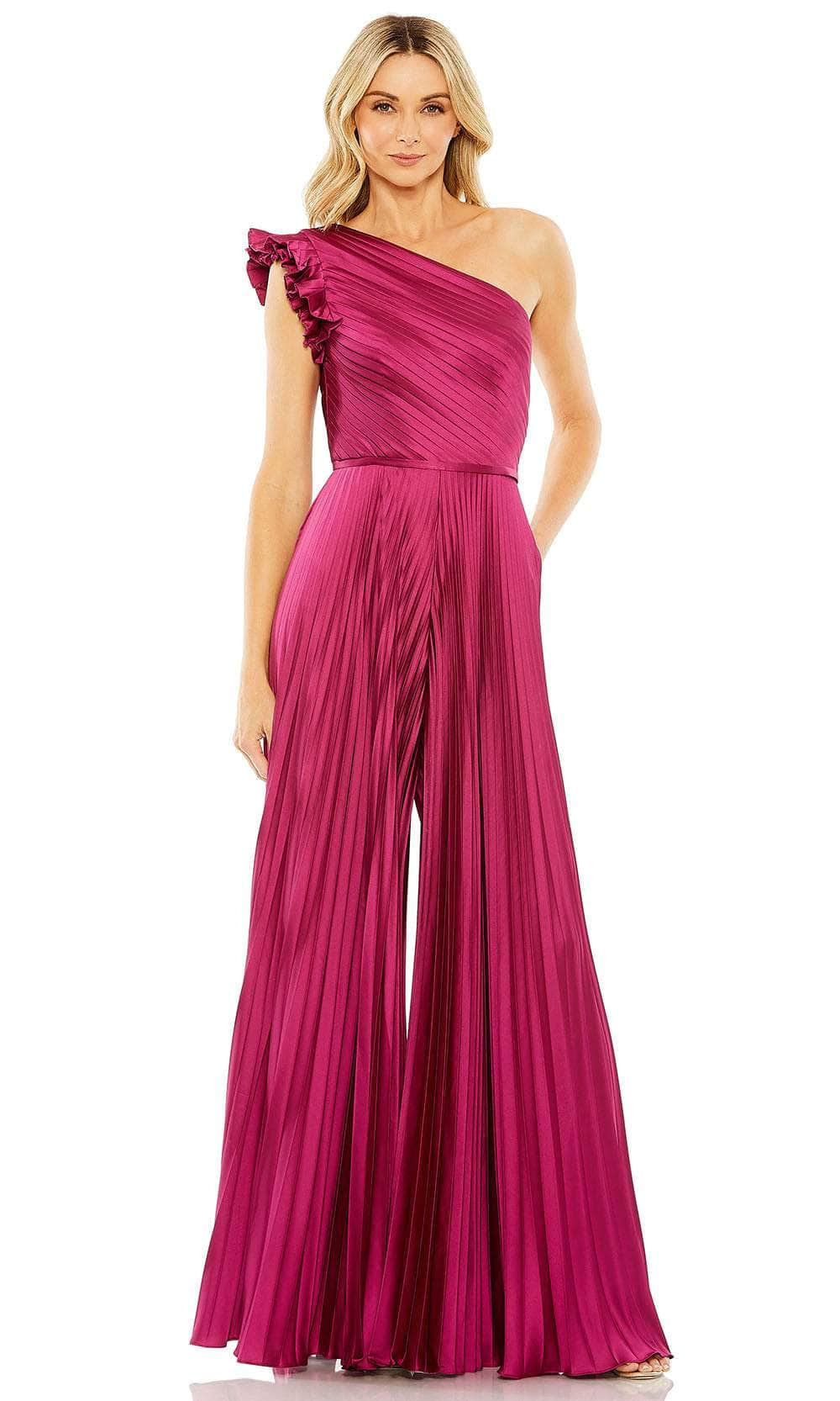 Ieena Duggal 27458 - Ruffled Sleeve Pleated Jumpsuit
