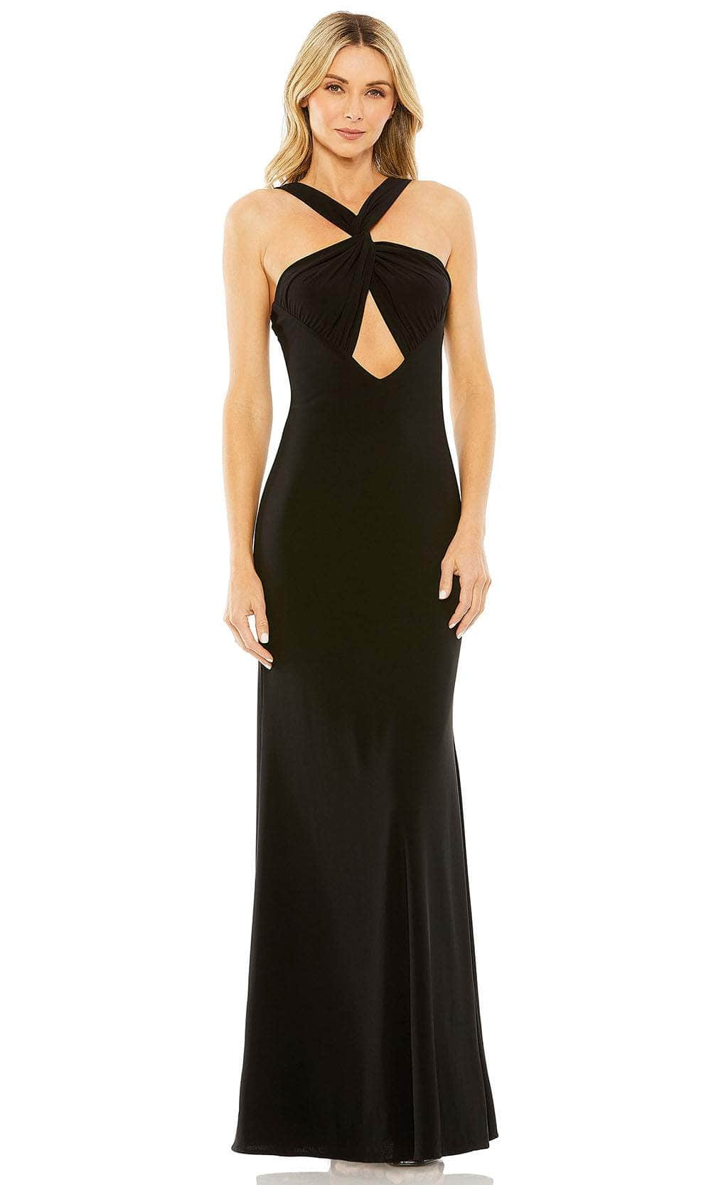 Ieena Duggal 49755 - Knotted Halter Evening Gown
