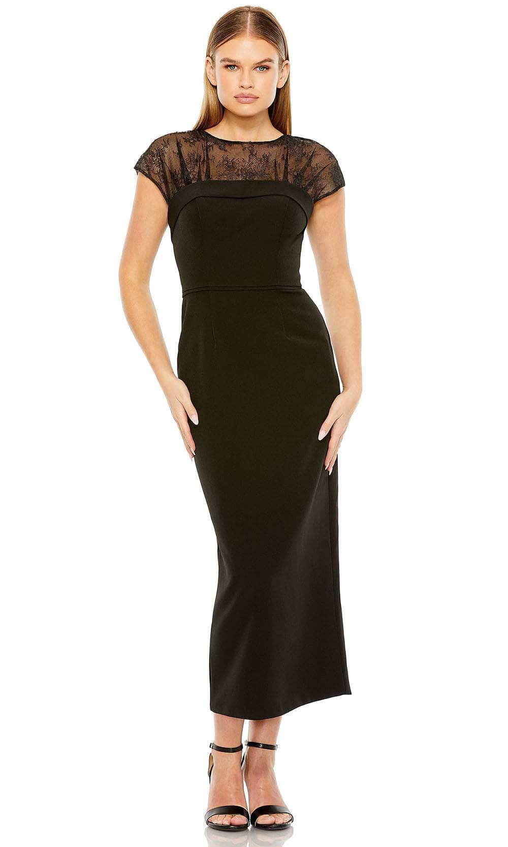 Ieena Duggal 49799 - Lace Illusion Jewel Formal Dress

