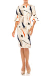 Bell Sleeve Print Dress