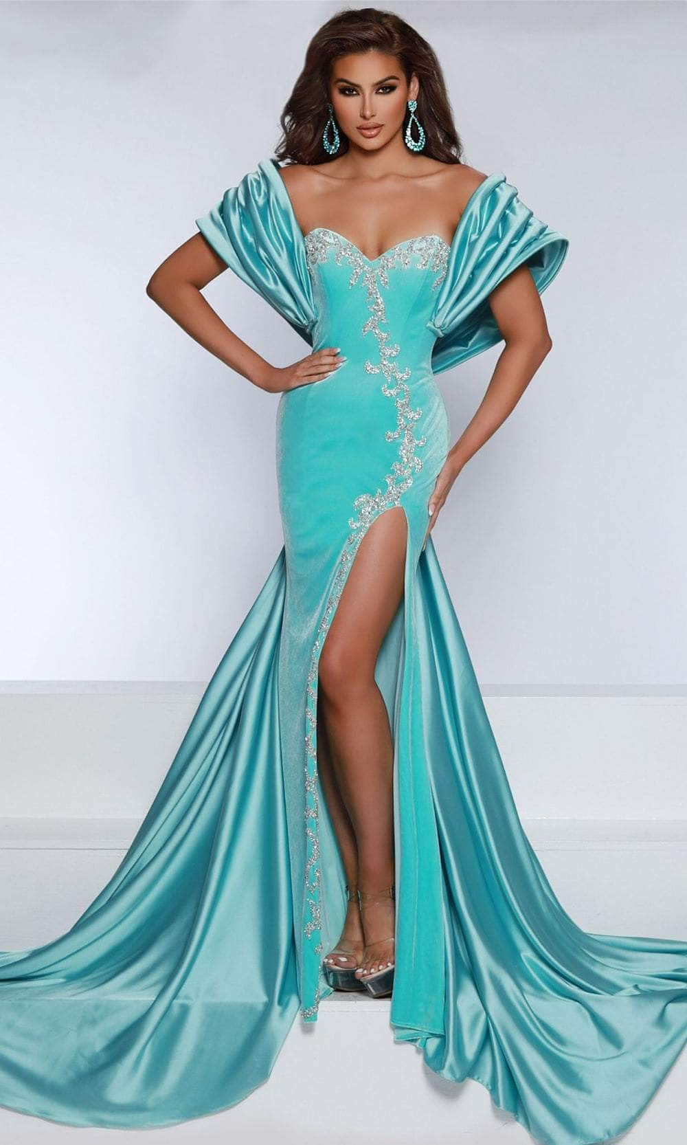 Johnathan Kayne 2913 - Applique Sweetheart Evening Dress
