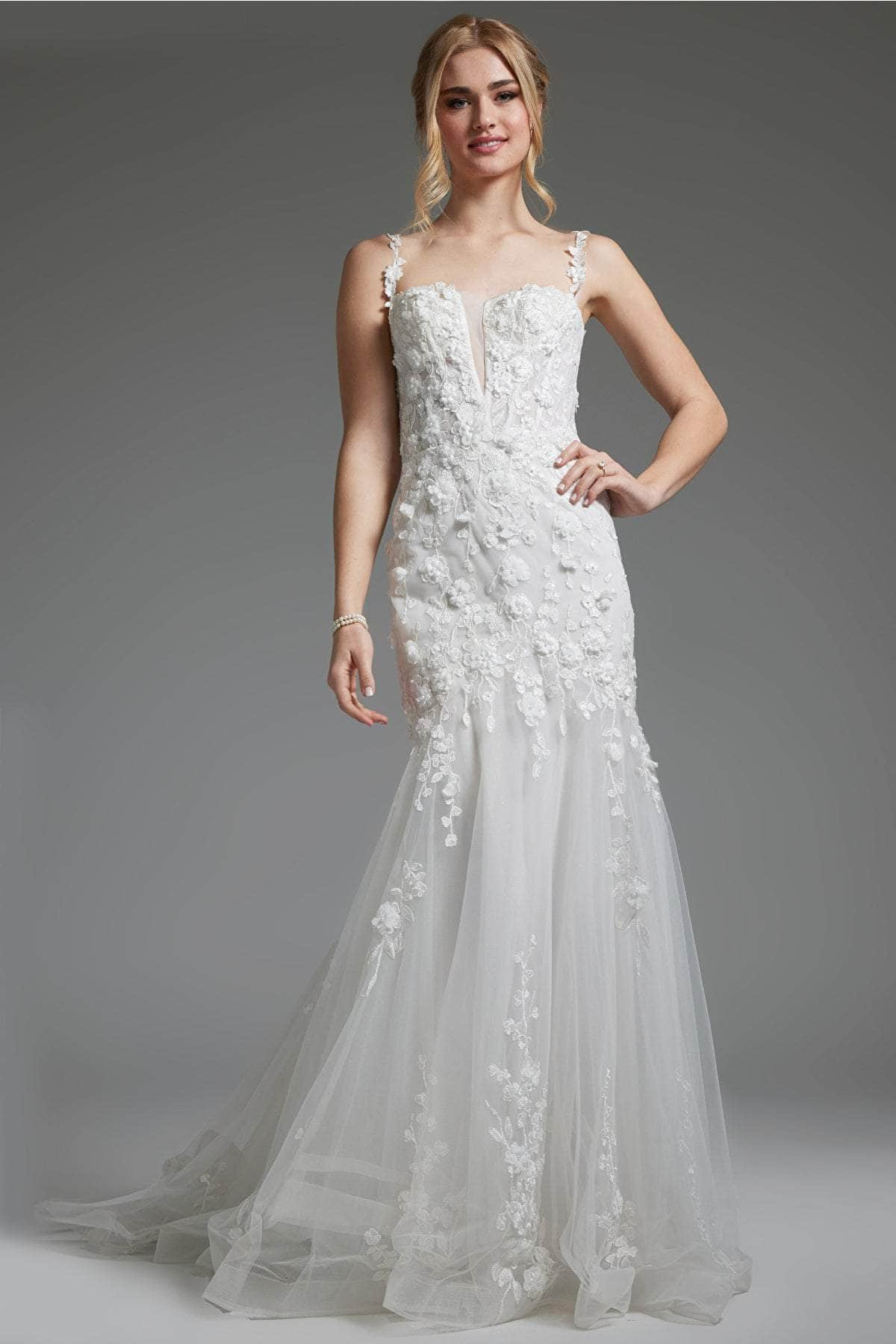 Jovani JB38479 - Deep Sweetheart Bridal Gown
