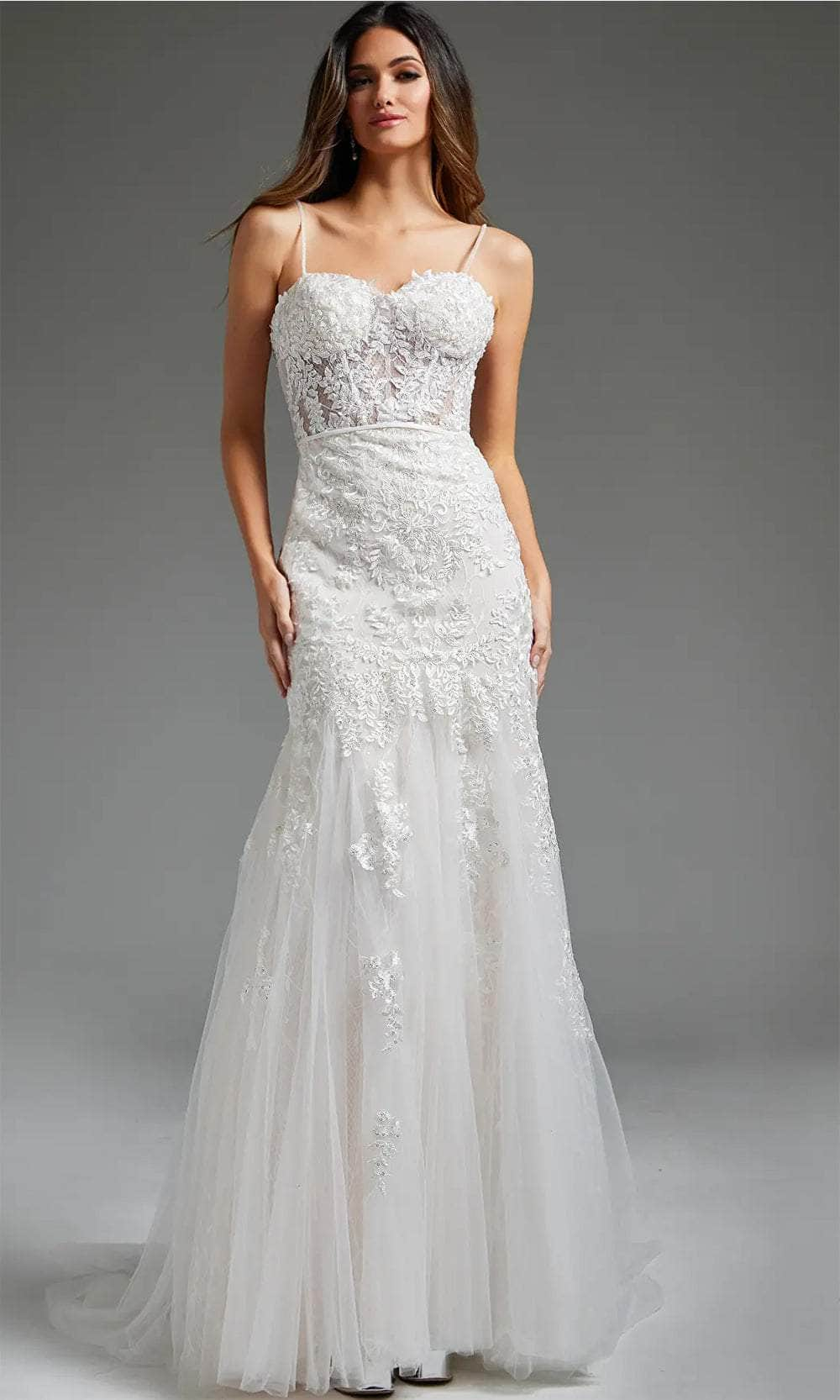 Jovani JB38490 - Sweetheart Trumpet Bridal Gown
