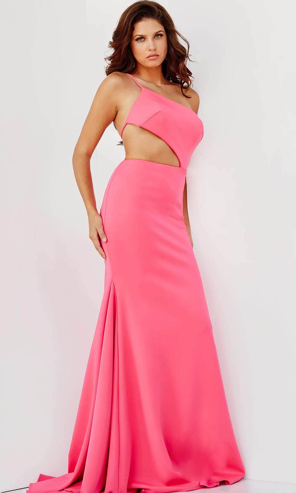 JVN by Jovani JVN000273 - One Shoulder Cutout Prom Dress
