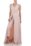 Belted Overskirt Jumpsuit