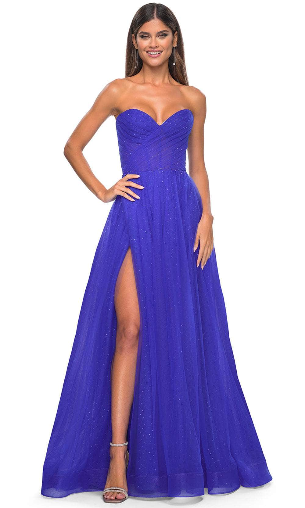 La Femme 31997 - Shirred Sweetheart Prom Dress
