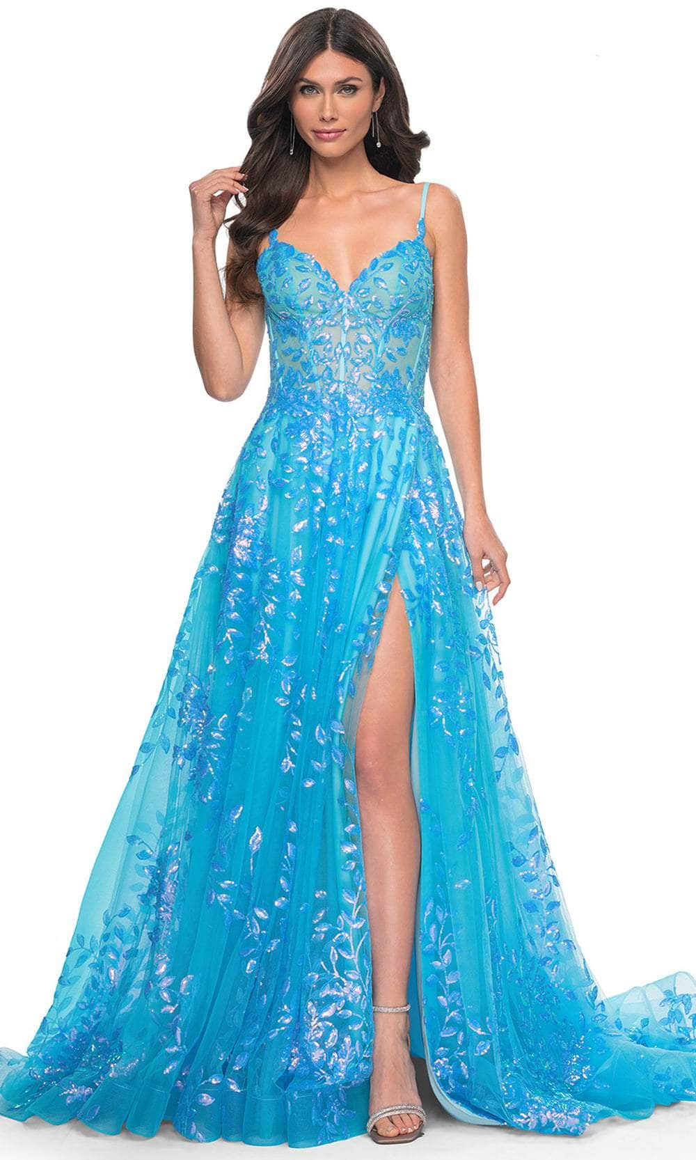 La Femme 32223 - Sequin Lace Prom Dress
