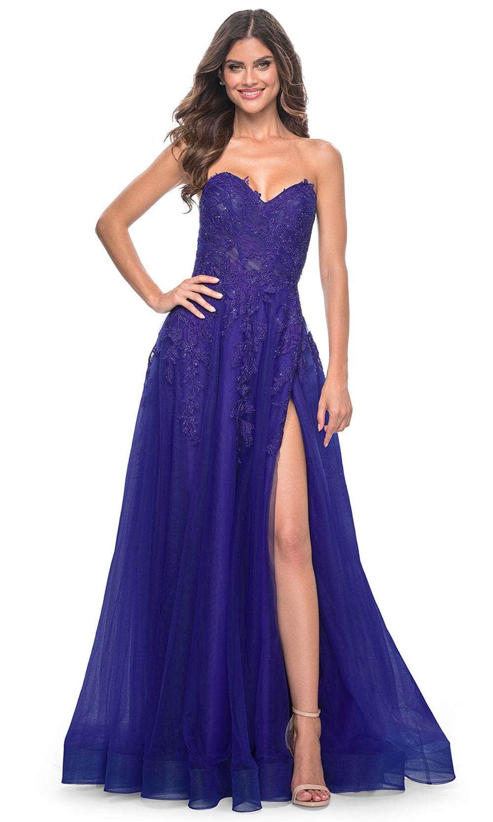 La Femme 32304 - Sweetheart Tulle A-Line Prom Gown
