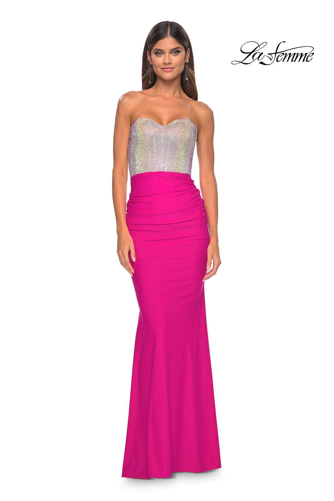 La Femme 32440 - Rhinestone Sweetheart Prom Dress
