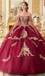 Applique Draped Tiered Sweetheart Off the Shoulder Lace Natural Waistline Ball Gown Dress