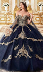 Lace Natural Waistline Sweetheart Off the Shoulder Draped Tiered Applique Ball Gown Dress