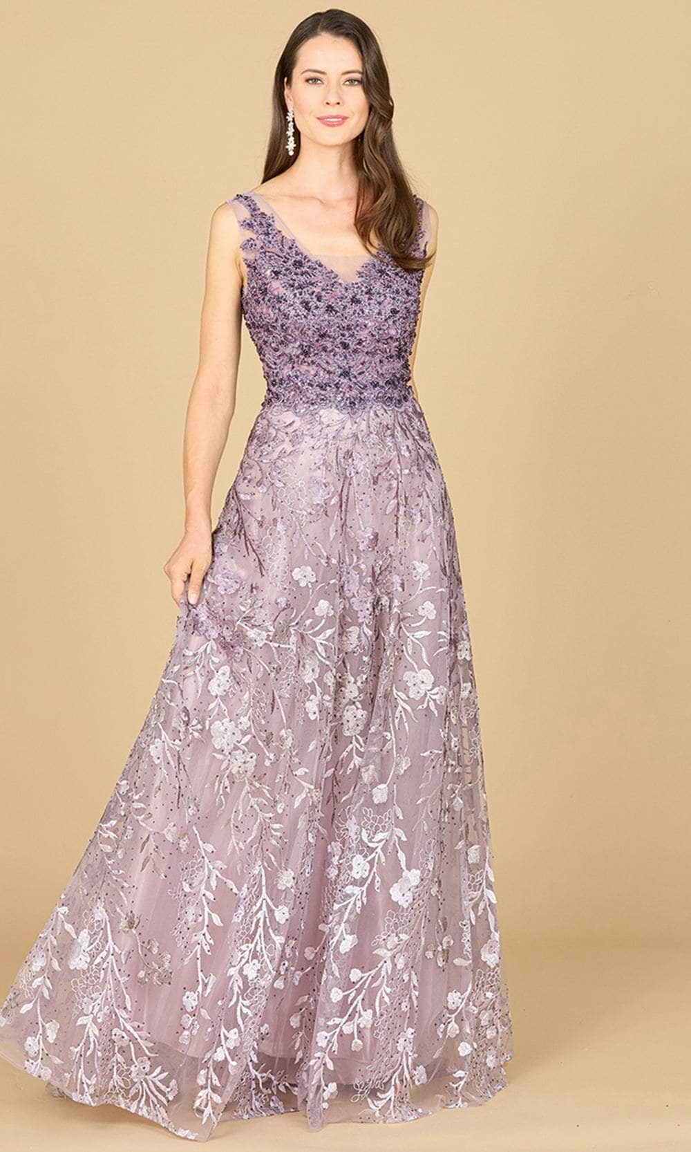 Lara Dresses 29155 - Ombre Lace Evening Gown
