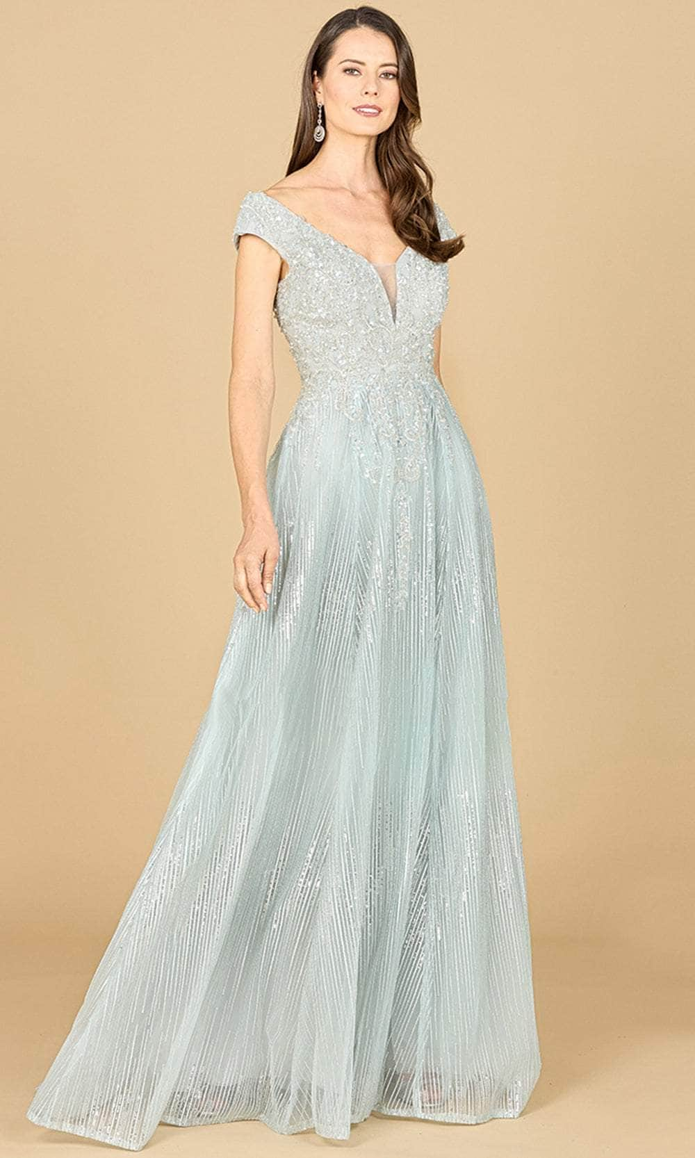 Lara Dresses 29160 - Lace Cap Sleeve Gown
