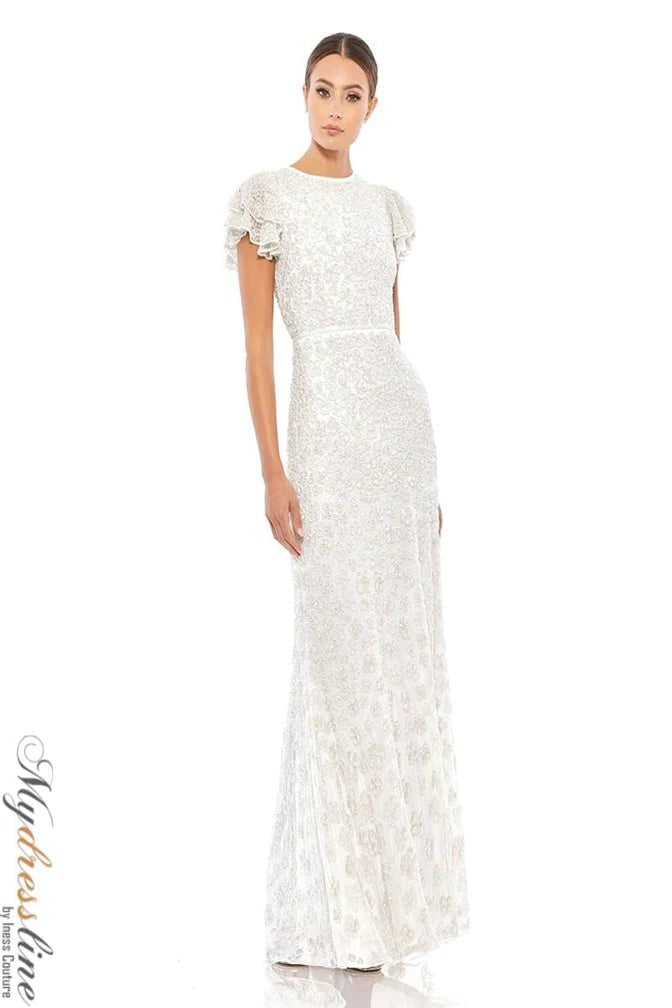 Mac Duggal - 10748 Embellished Jewel Neck Junior Prom Dress
