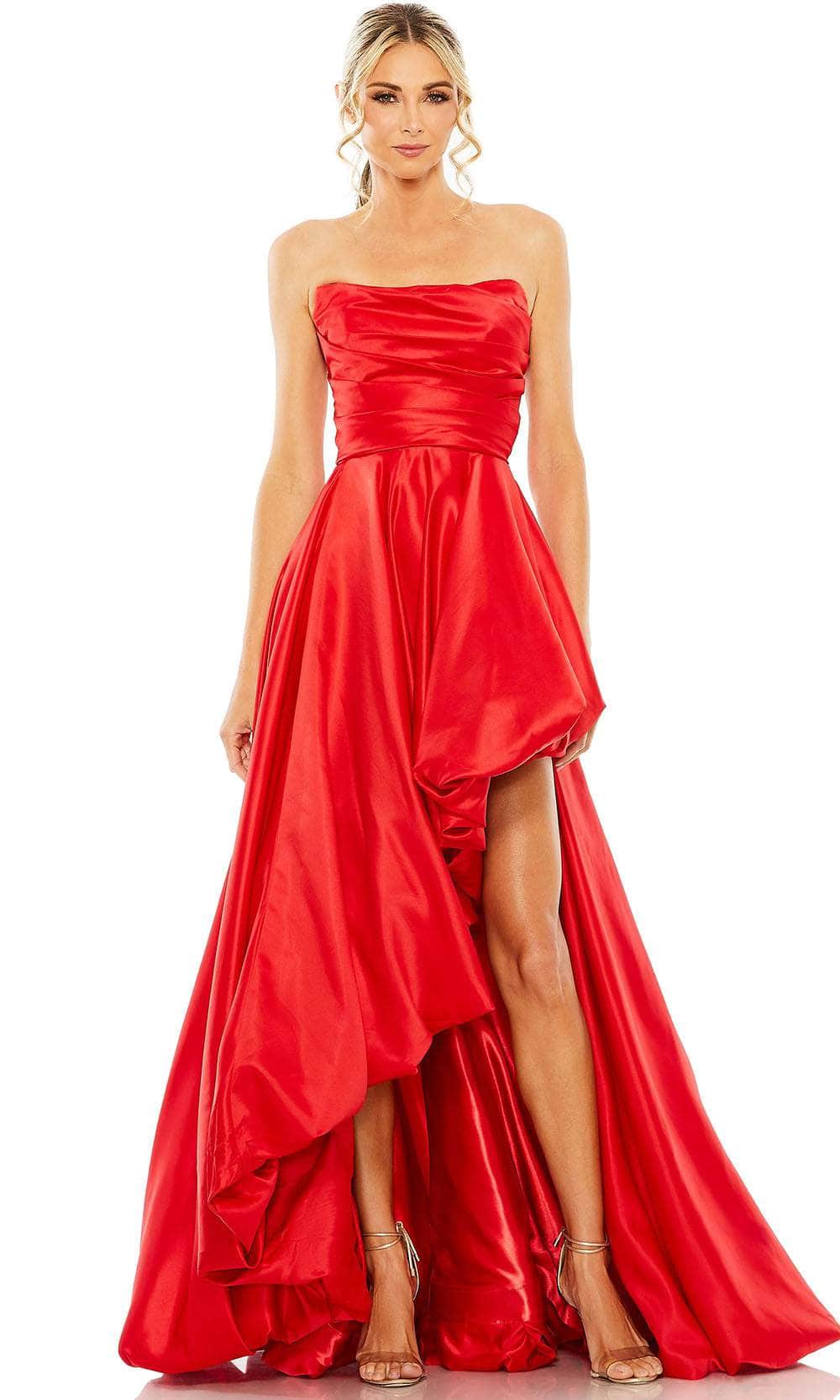 Mac Duggal 11685 - Strapless Satin Prom Gown
