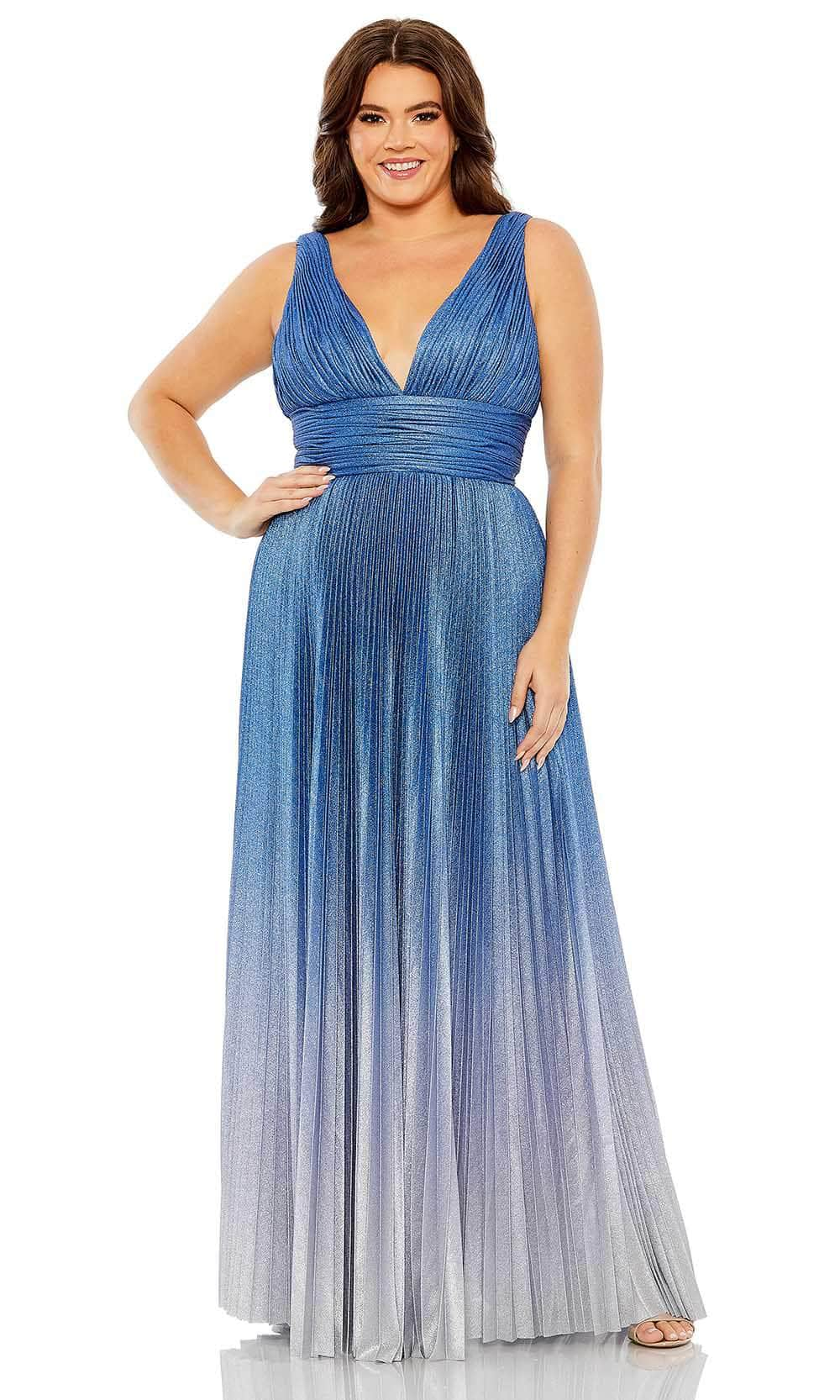 Mac Duggal 77016 - Ombre Pleated Gown
