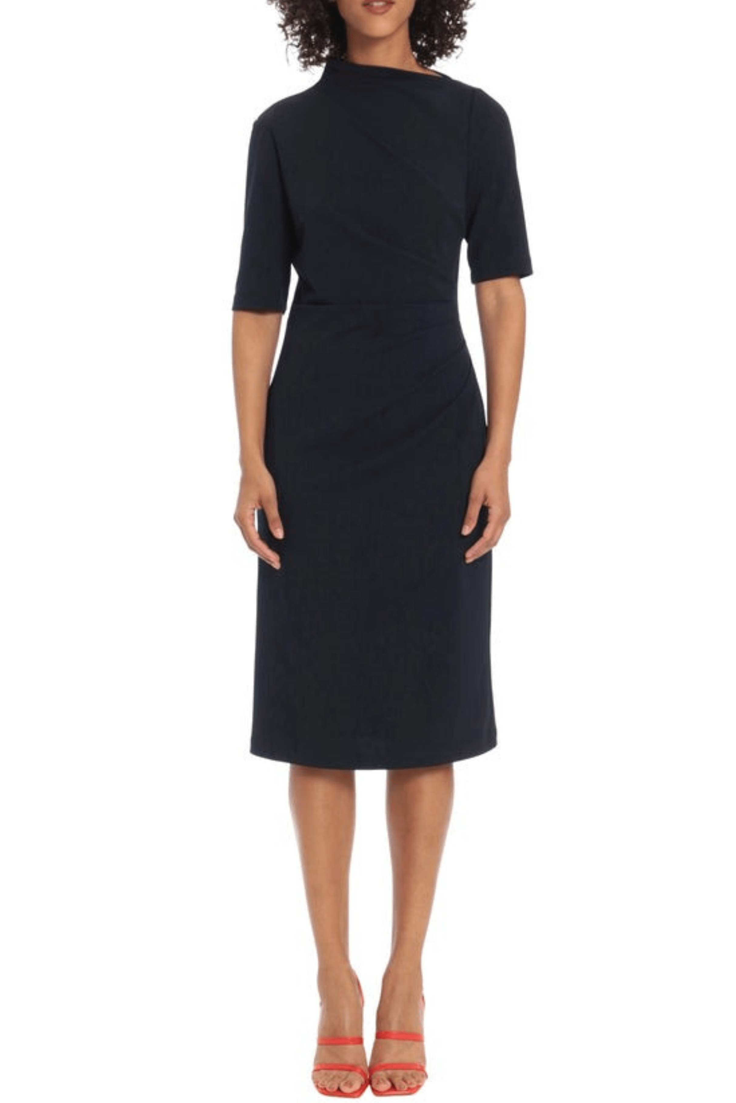 Maggy London G5230M - Pleated Waist Sheath Dress
