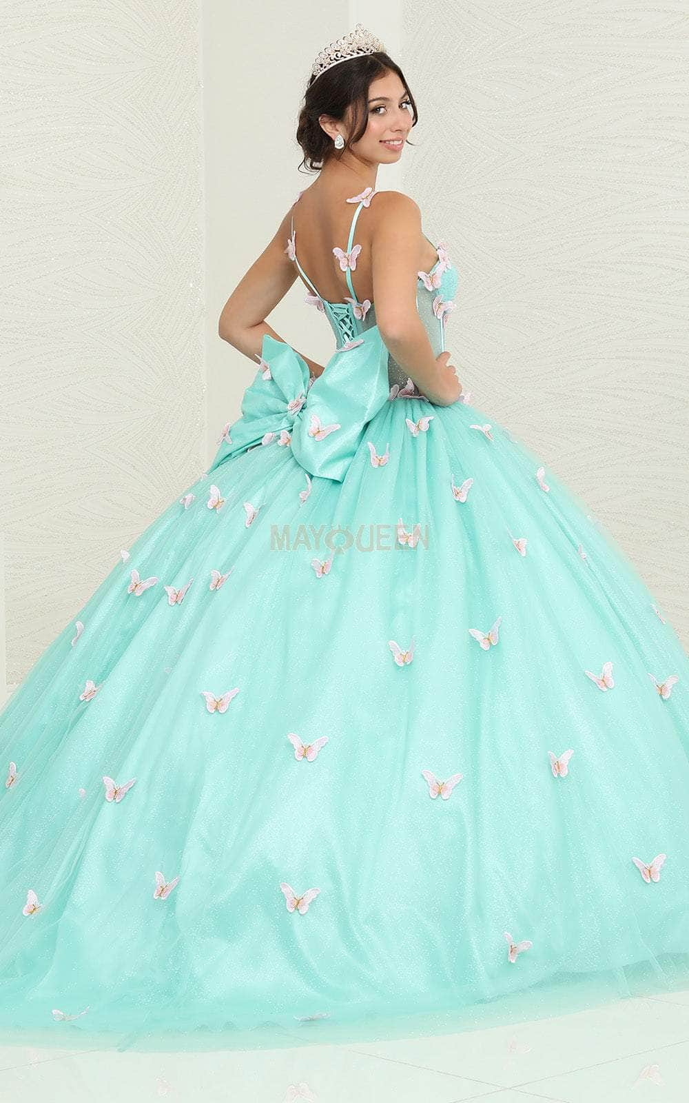 May Queen LK239 - Butterfly Corset Ballgown
