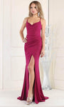 Sophisticated Sheath Sweetheart Sleeveless Glittering Back Zipper Slit Lace-Up Ruched Natural Waistline Sheath Dress/Prom Dress