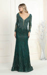 Sheath Sweetheart Illusion Embroidered Sheer Applique Beaded Floral Print Long Sleeves Natural Waistline Sheath Dress