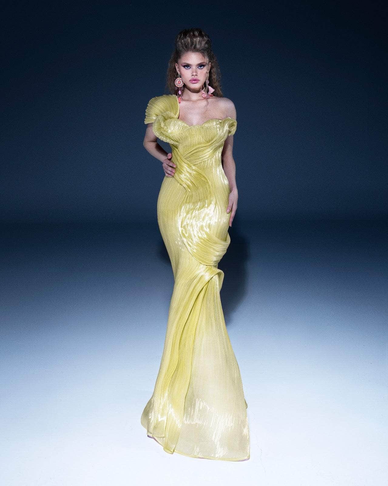 MNM Couture 2797 - Versatile Shoulder Organza Mermaid Gown
