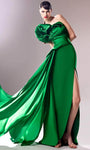 Strapless Mermaid Pleated Asymmetric Open-Back Draped Fitted Slit Back Zipper Natural Waistline Dress