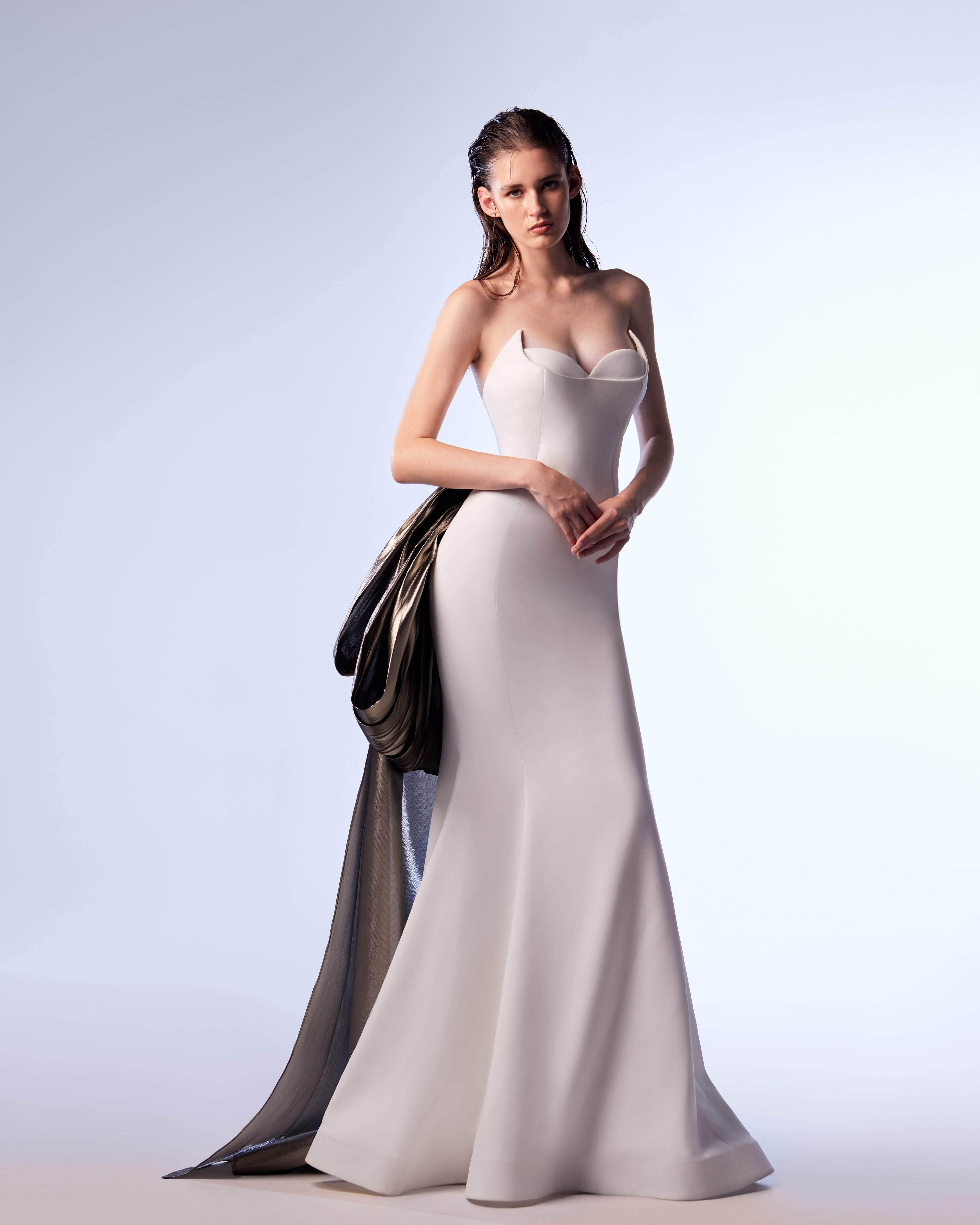 MNM Couture G1720 - Metallic Bow Evening Gown

