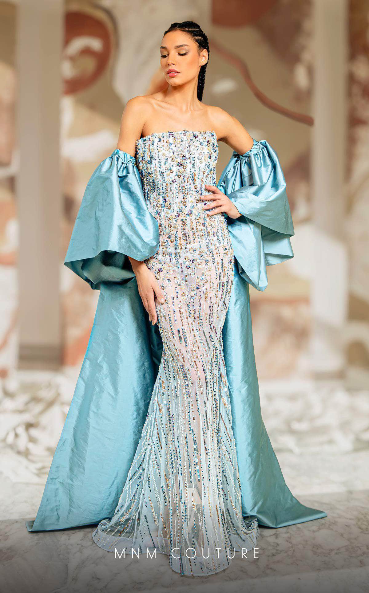 MNM Couture K4174 - Sequin Mermaid Evening Gown
