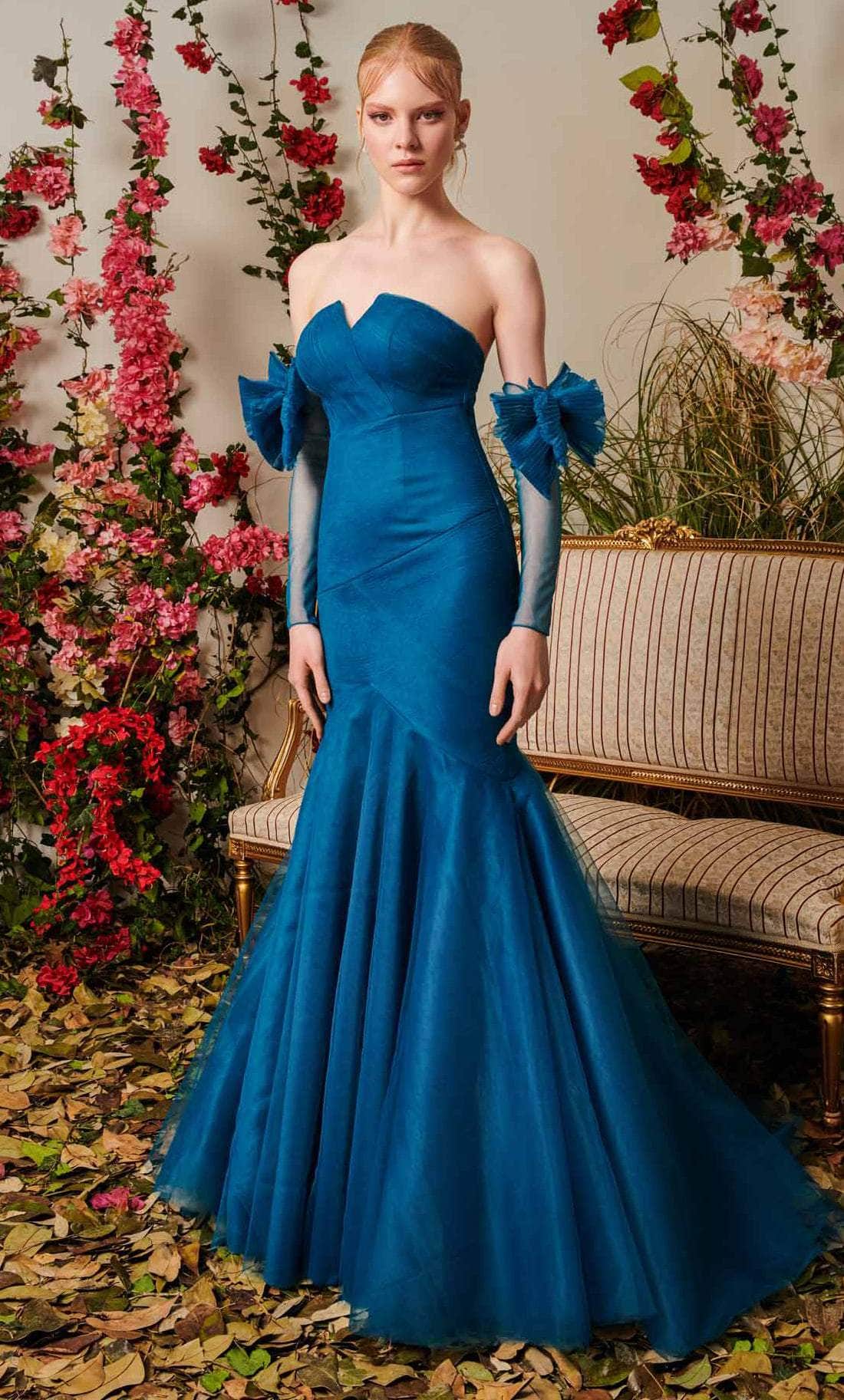MNM Couture N0486 - Strapless Fitted Mermaid Gown
