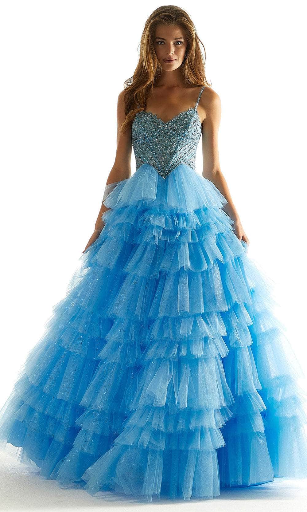 Mori Lee 49005 - Glitter Lace Prom Dress
