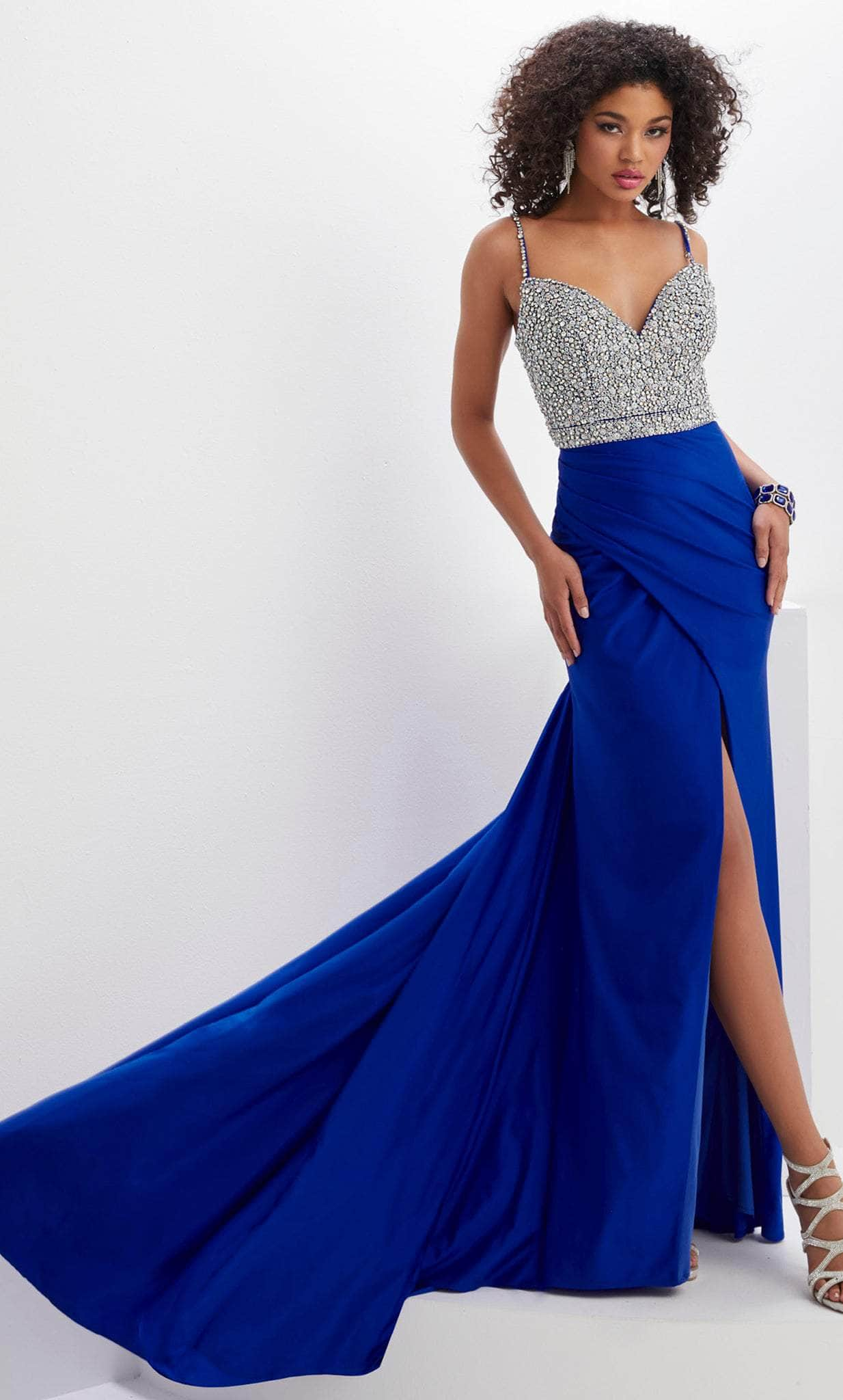 Panoply 14131 - Jeweled Bodice Trumpet Evening Gown
