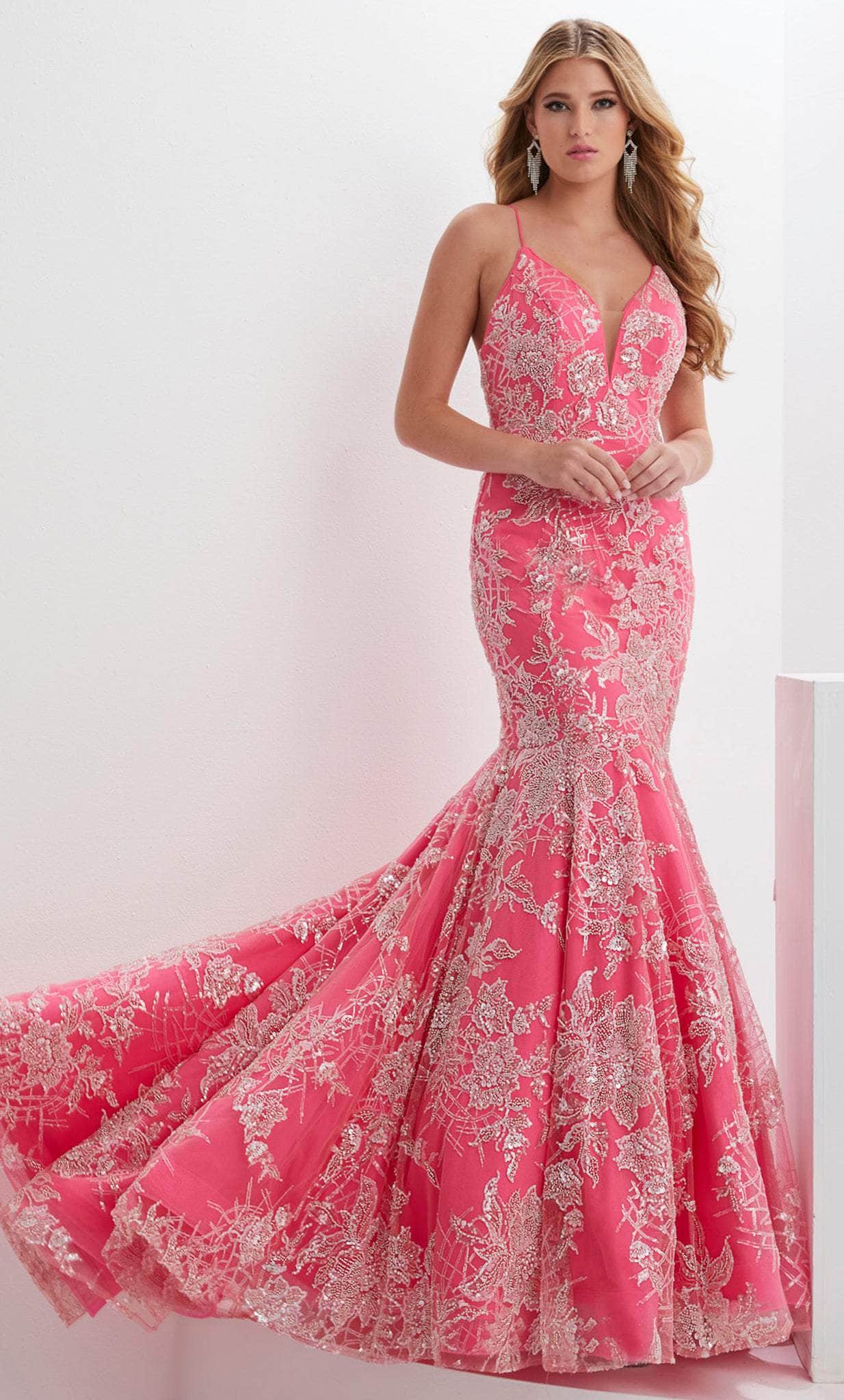 Panoply 14138 - Sweetheart Sequin Lace Evening Gown
