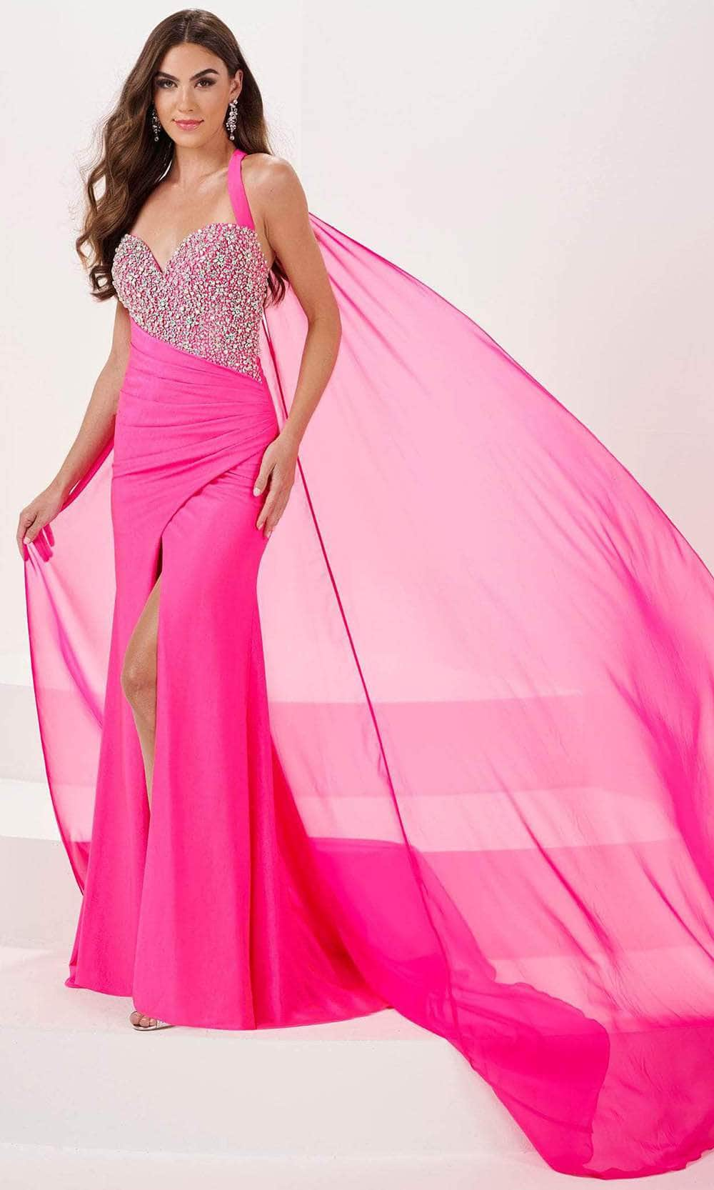 Panoply 14175 - Sweetheart Evening Gown with Slit
