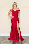 Sexy Ruched Goddess Back Zipper Slit Off the Shoulder Mermaid Natural Waistline Sweetheart Prom Dress with a Brush/Sweep Train