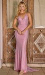 Sophisticated Sweetheart Natural Waistline Beaded Hidden Back Zipper Backless Spaghetti Strap Sheath Sheath Dress/Prom Dress with a Brush/Sweep Train With Rhinestones