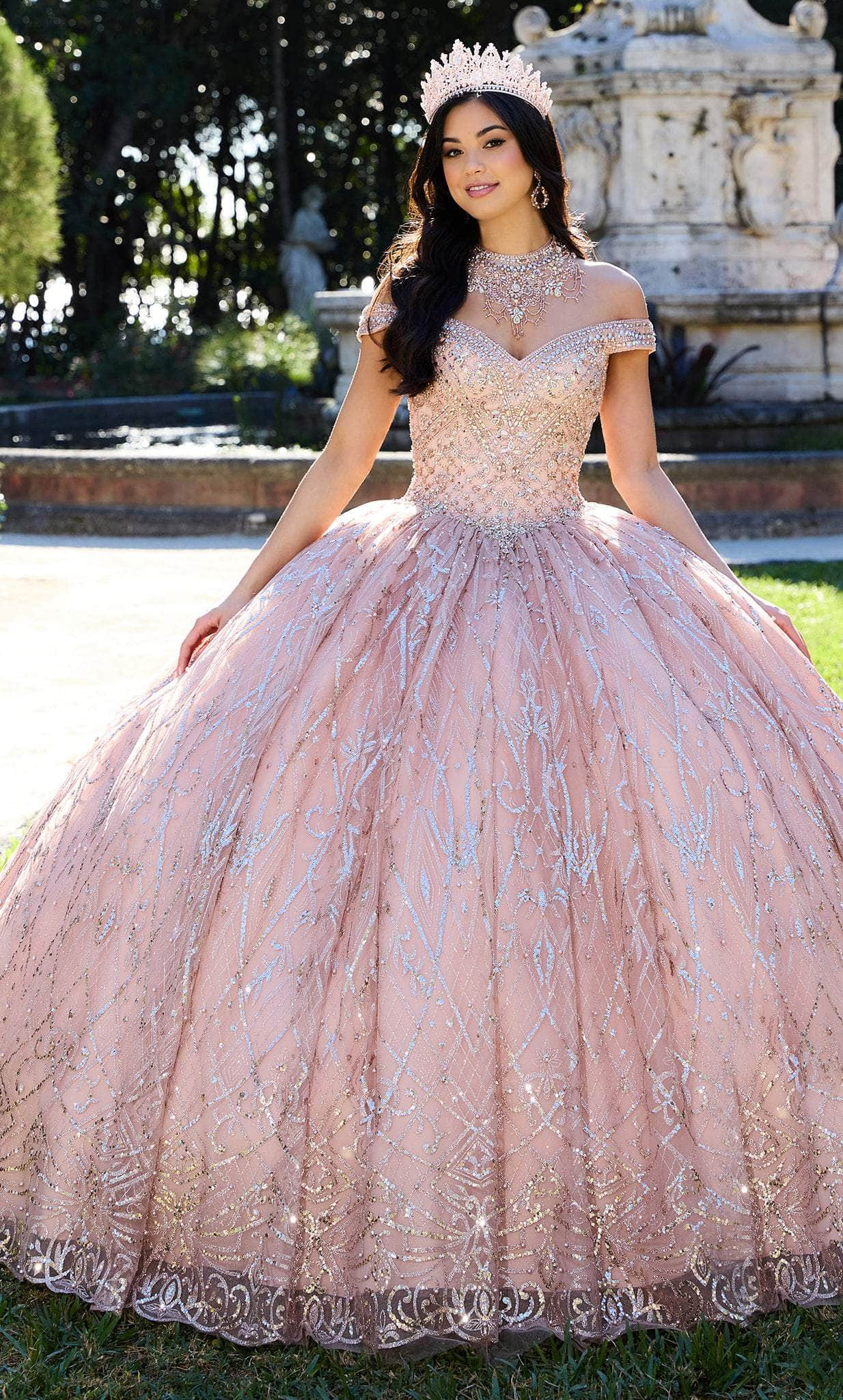 Princesa by Ariana Vara PR30132 - Rhinestone-Detailed Quinceanera Gown
