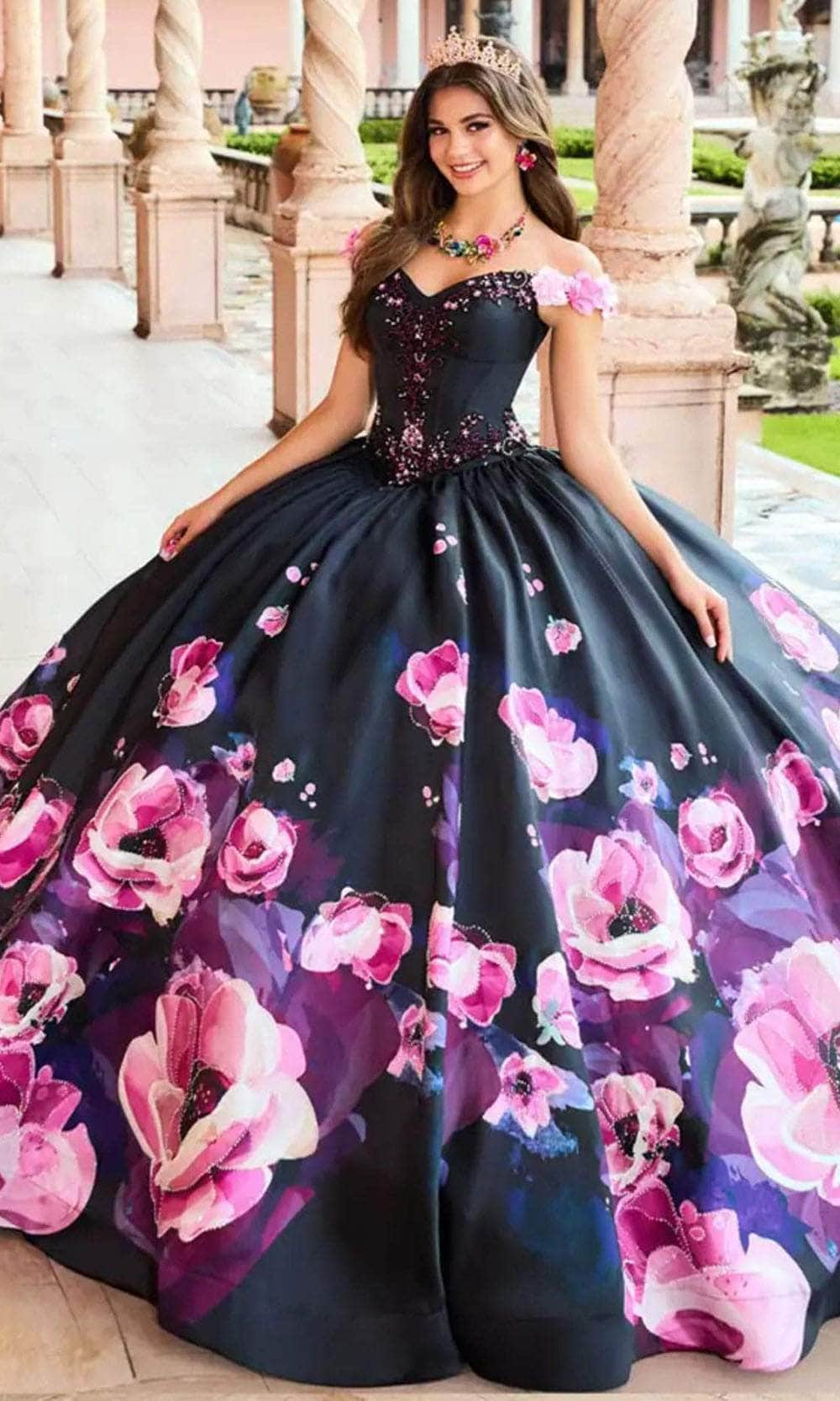 Princesa by Ariana Vara PR30151 - Stone Accented Prom Gown
