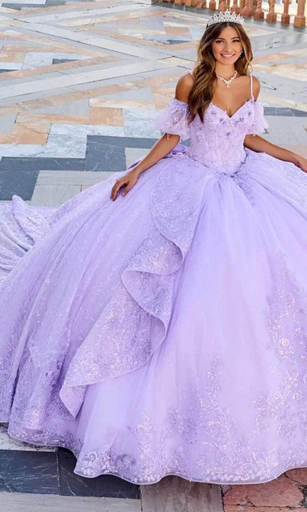 Princesa by Ariana Vara PR30161 - Short Sleeves Prom Gown
