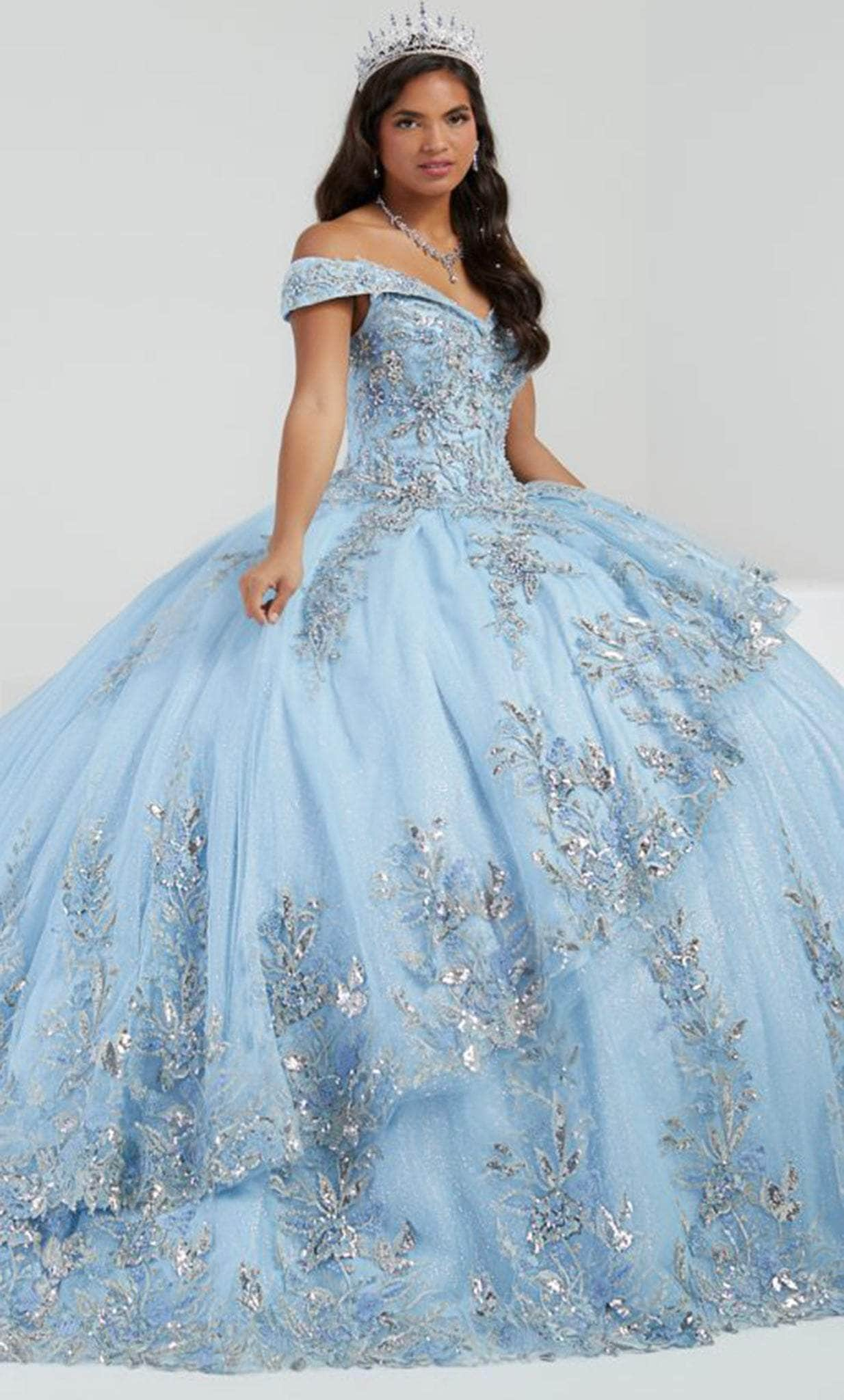 Quinceanera Collection 26058 - Beaded Off-Shoulder Ballgown
