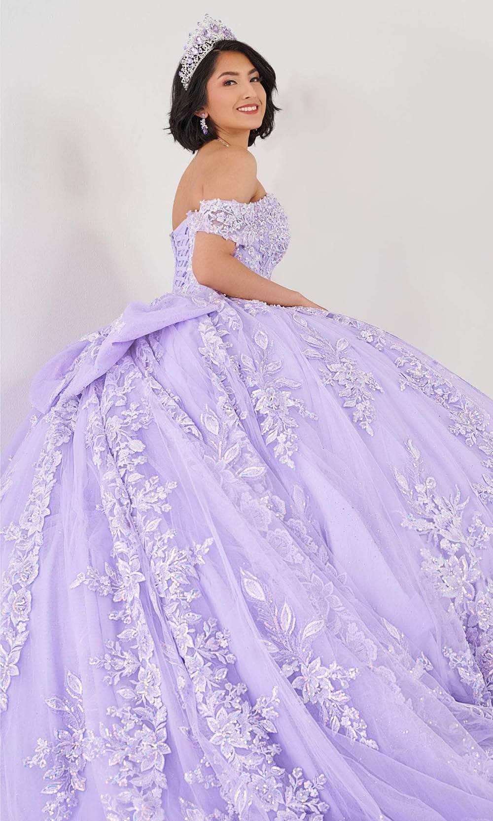 Quinceanera Collection 26072 - Floral Lace Sweetheart Ballgown
