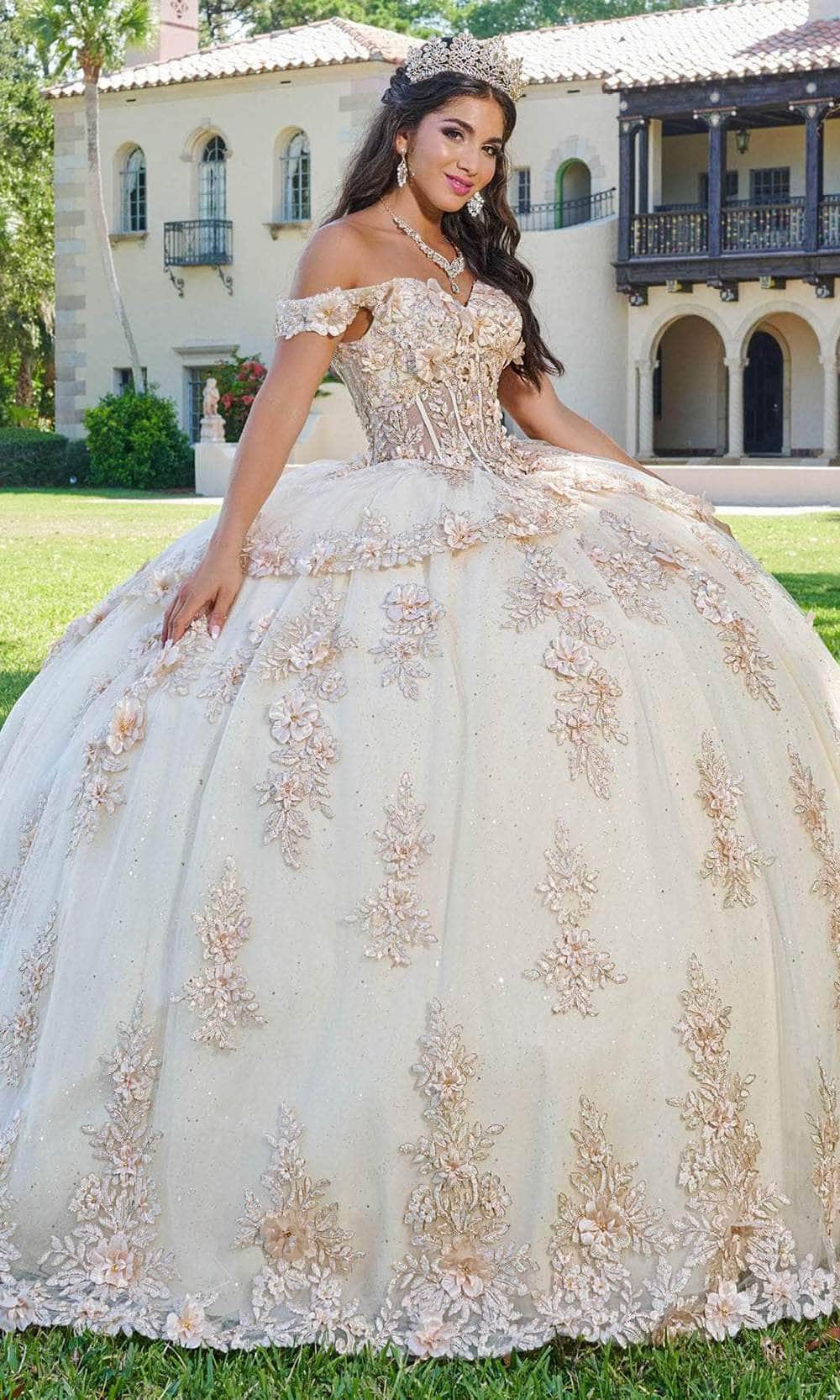 Quinceanera Collection 26073 - 3D Floral Embroidered Ballgown
