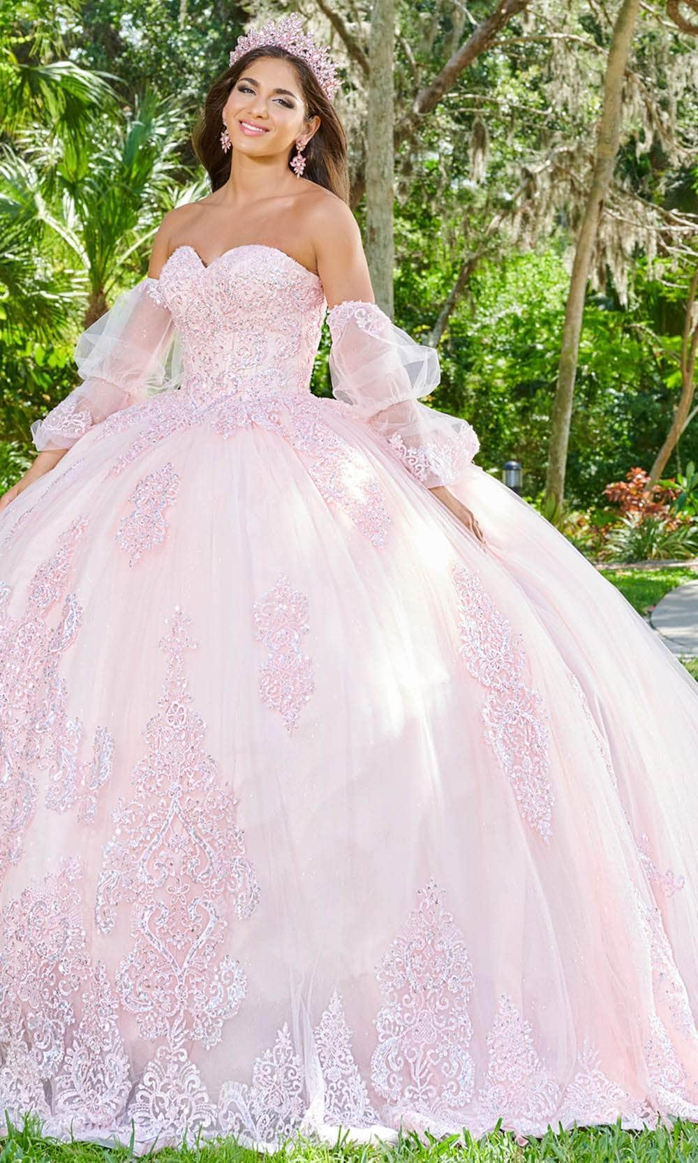 Quinceanera Collection 26076 - Beaded Strapless Ballgown
