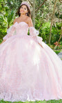 Strapless Tulle Natural Waistline Puff Sleeves Sleeves Sweetheart Lace-Up Embroidered Beaded Ball Gown Dress