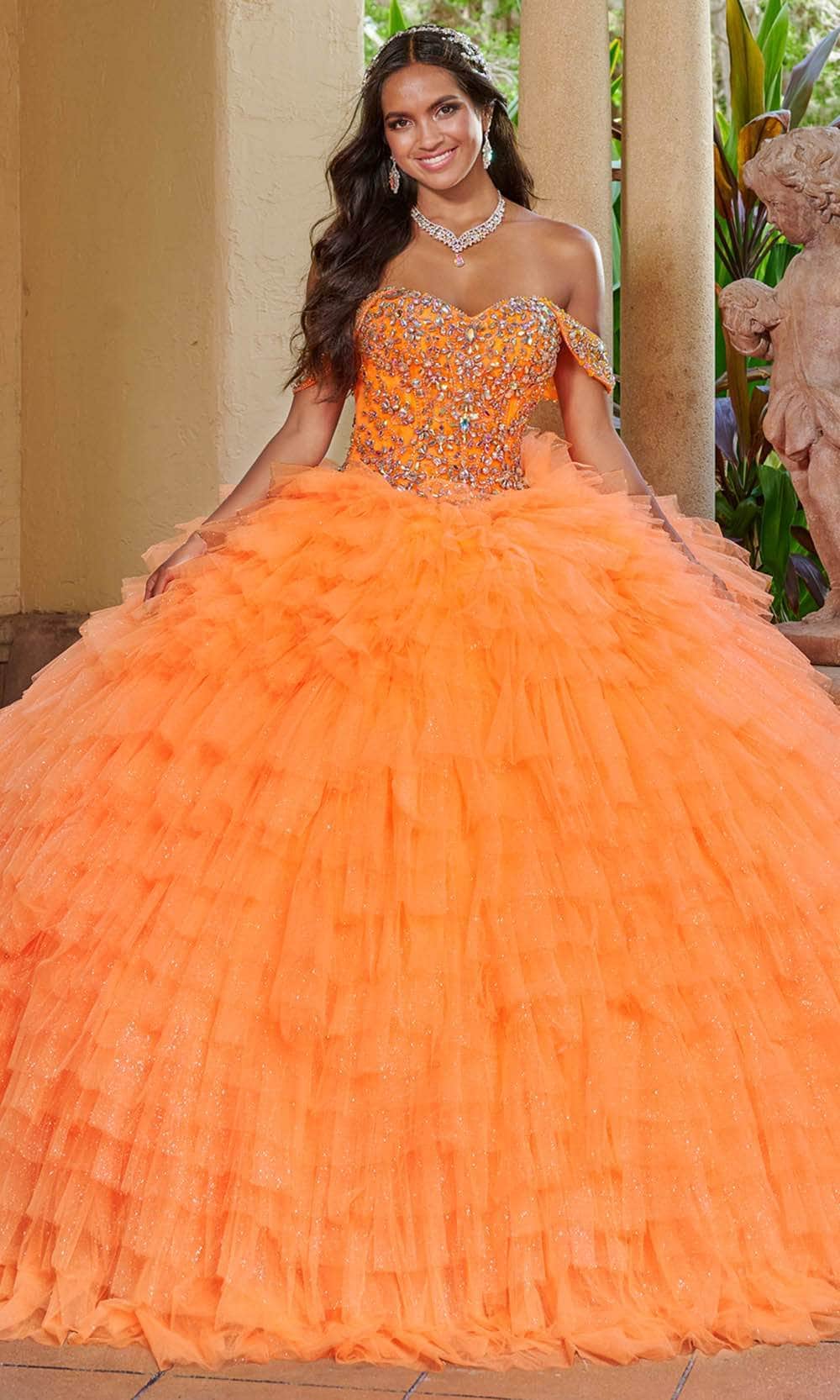 Quinceanera Collection 26081 - Embellished Off-Shoulder Ballgown
