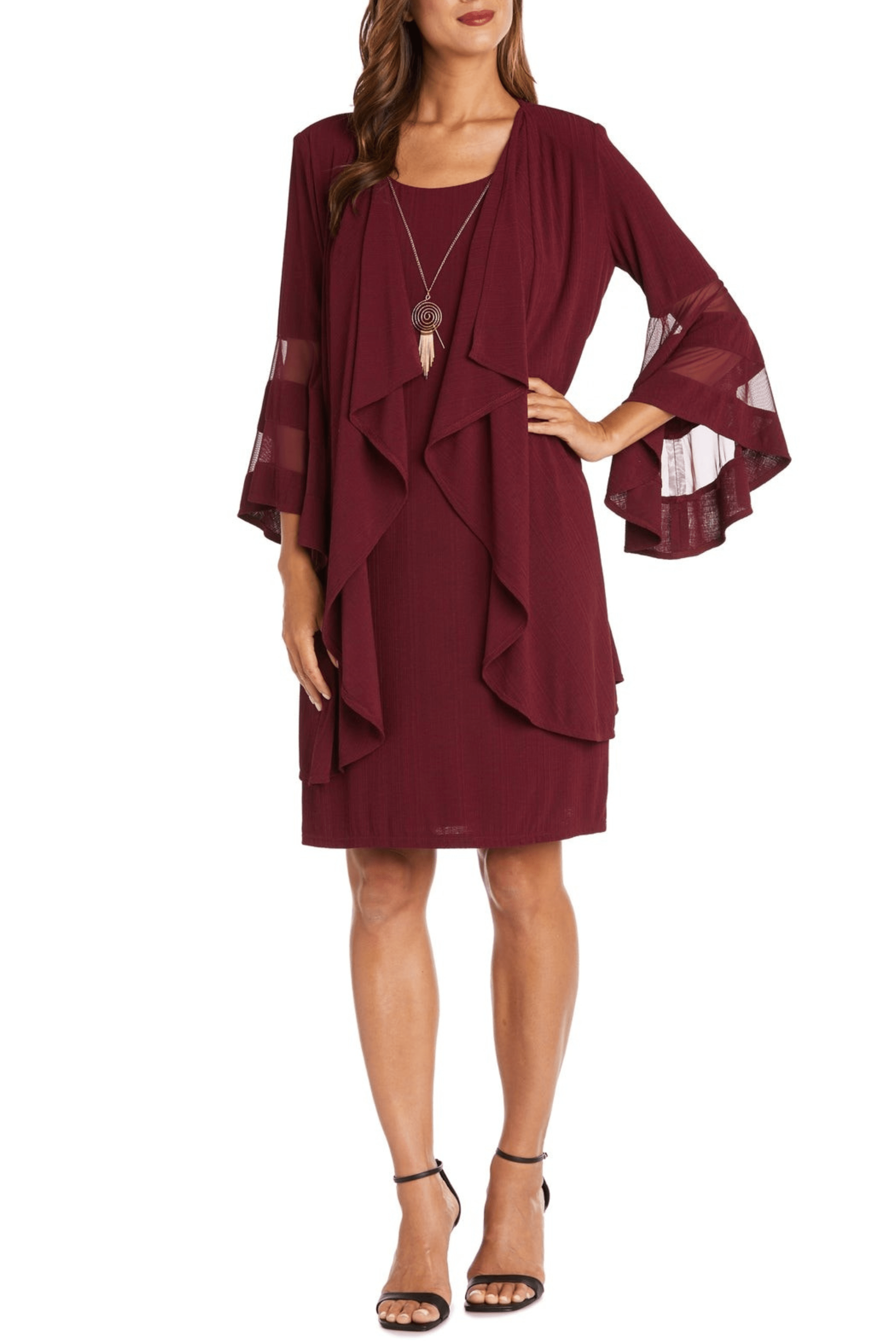 R&M Richards 7994 - Bell Sleeve Two-Piece Cocktail Dress
