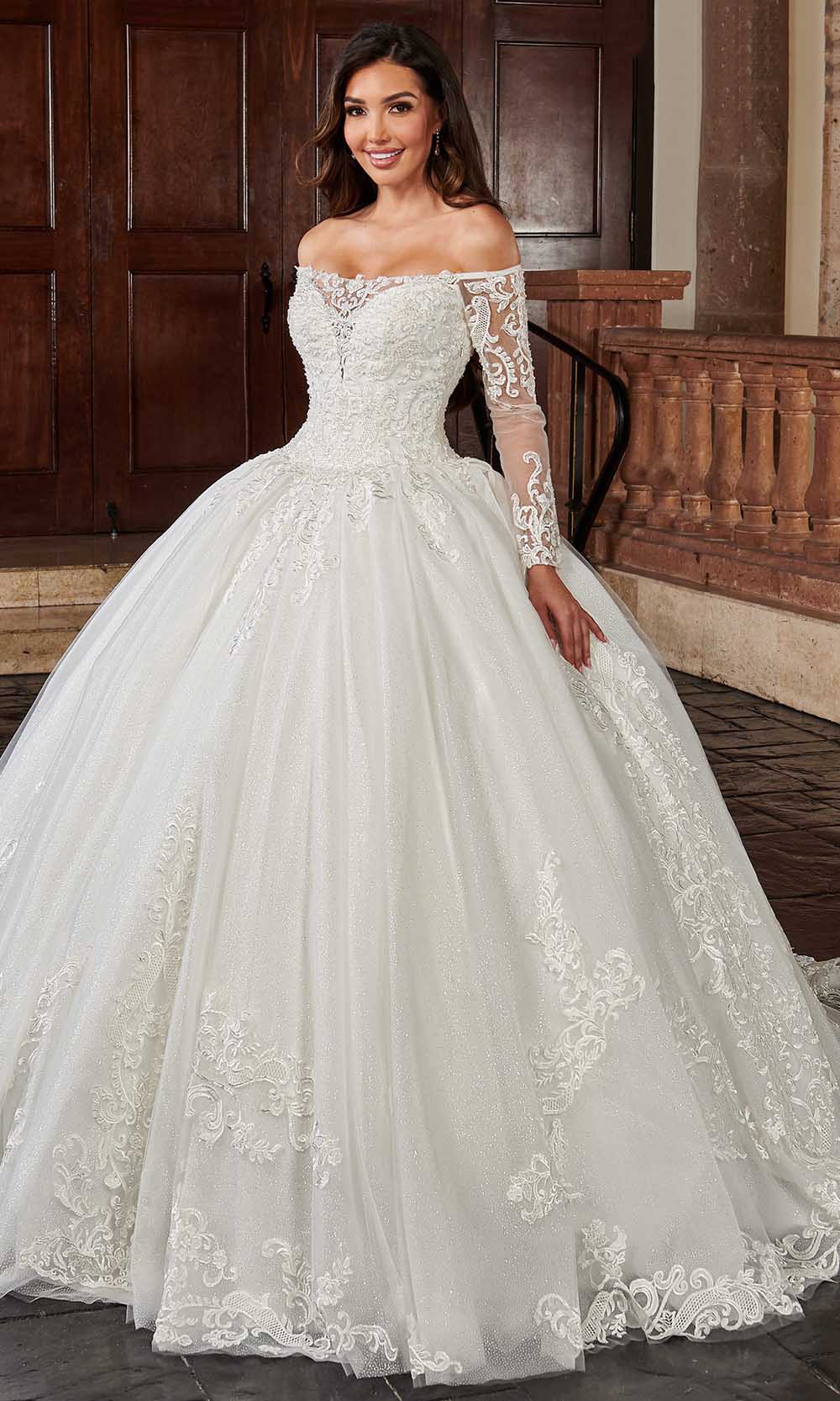 Rachel Allan Bridal RB6112 - Embroidered Wedding Ballgown
