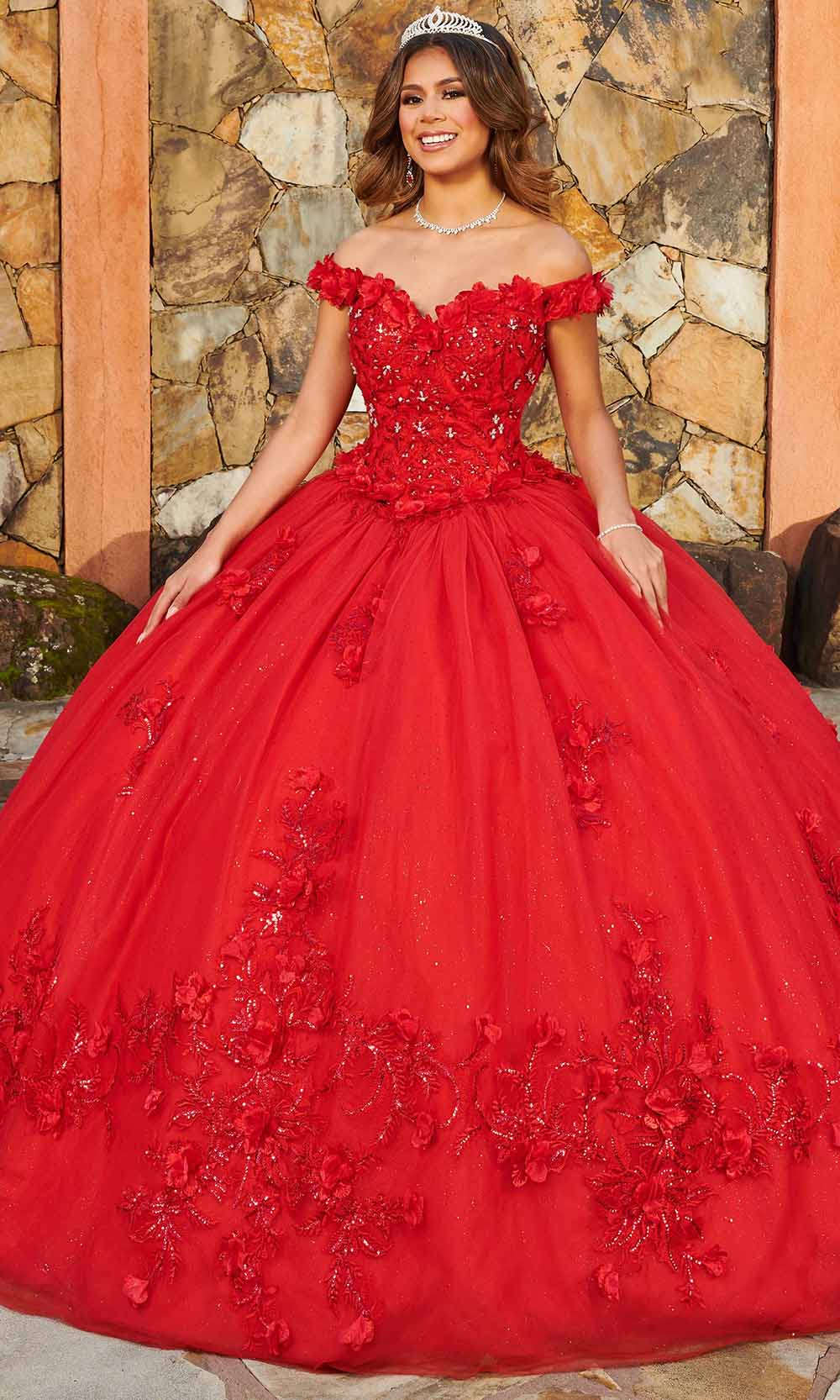 Rachel Allan MQ1108 - Off Shoulder Quinceanera Ballgown
