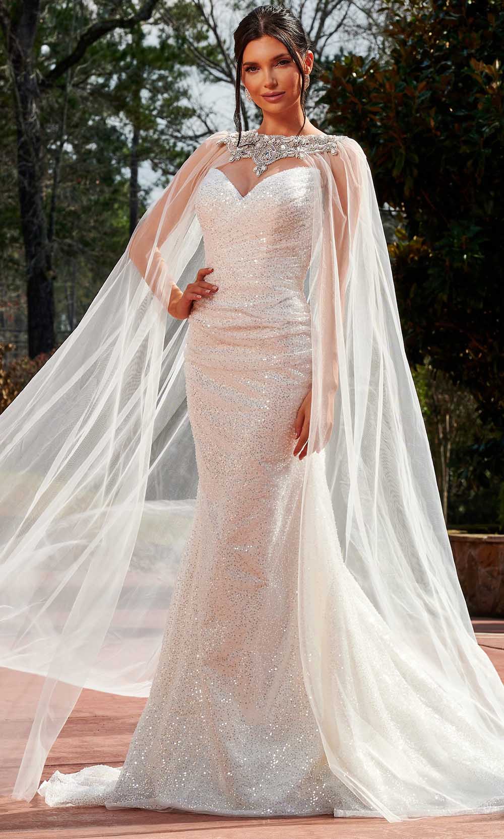 Rachel Allan RB4155 - Strapless Sequin Bridal Gown

