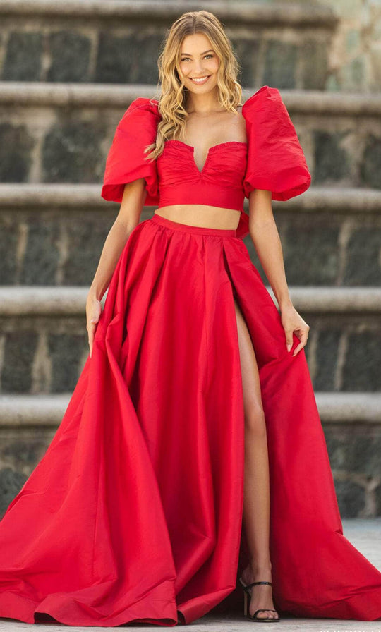 White And Red Off Shoulder Prom Two Piece Evening Gown With Lace Applique,  Sequins, Beaded Ruched Satin Formal Gown From Lovemydress, $85.21 |  DHgate.Com