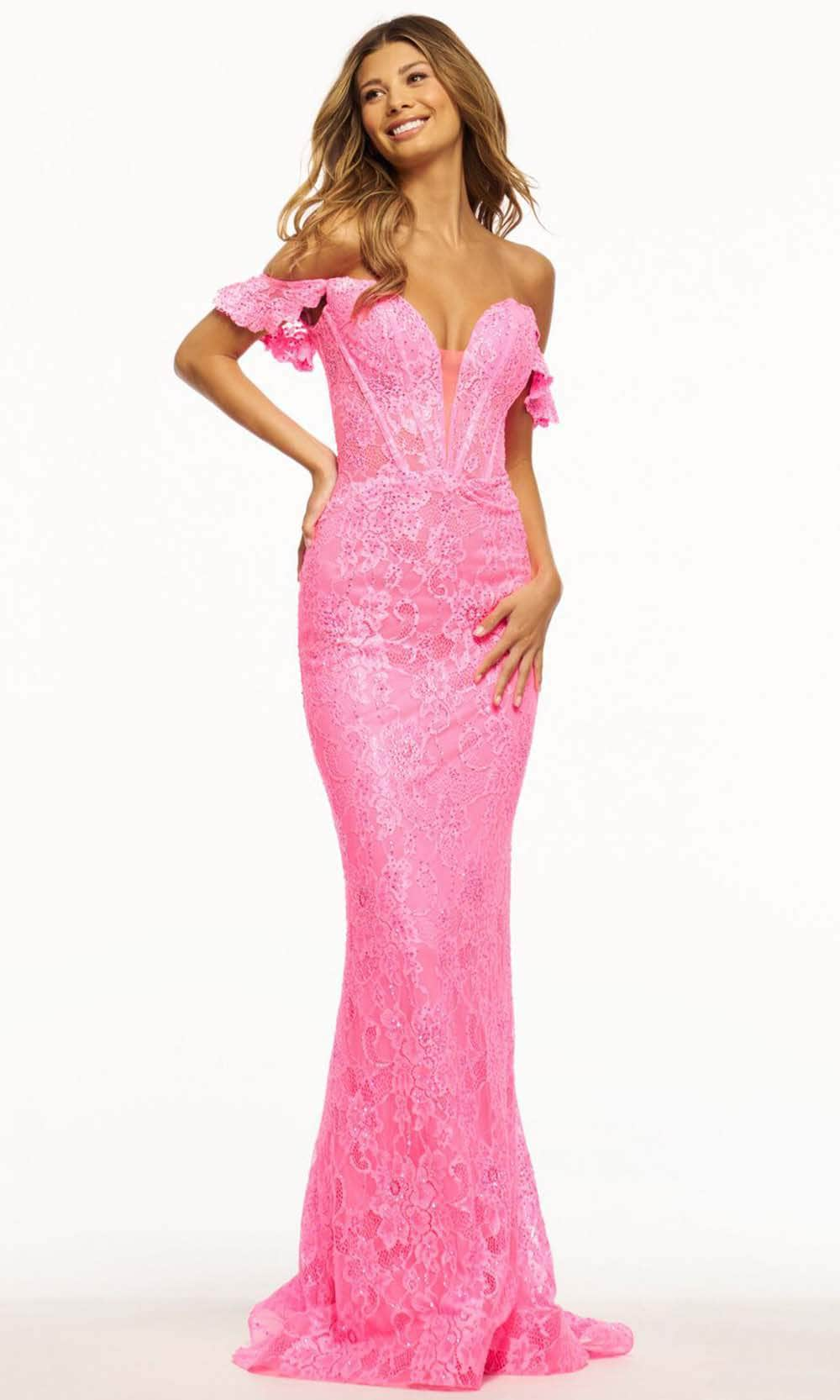 Sherri Hill 56064 - Ruffle Cap Sleeve Gown
